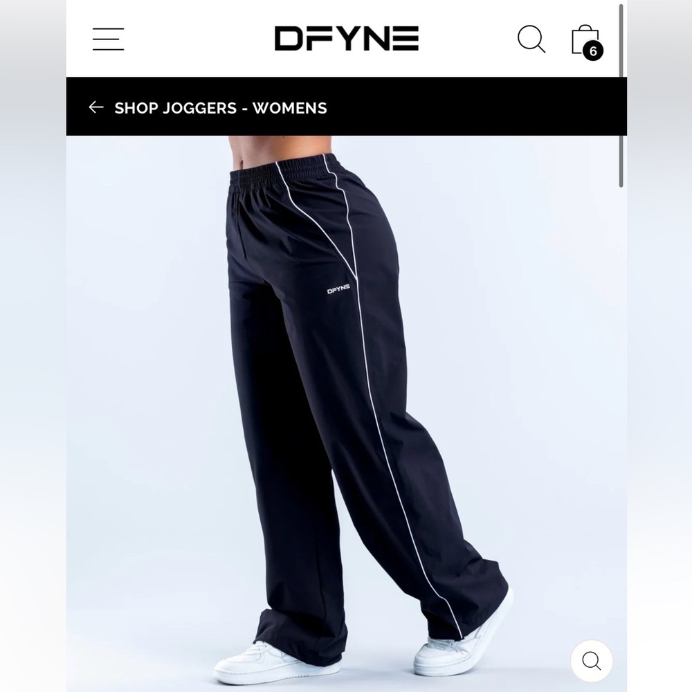 DFYNE Track Pants with White Piping - Unbranded